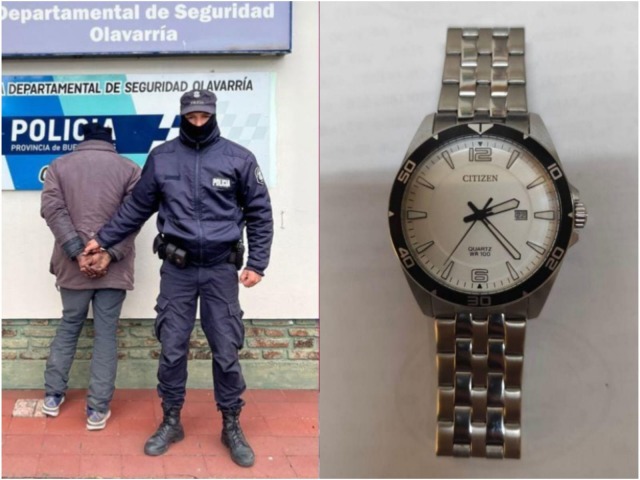 Rob un reloj y lo vendi: lo aprehendieron
